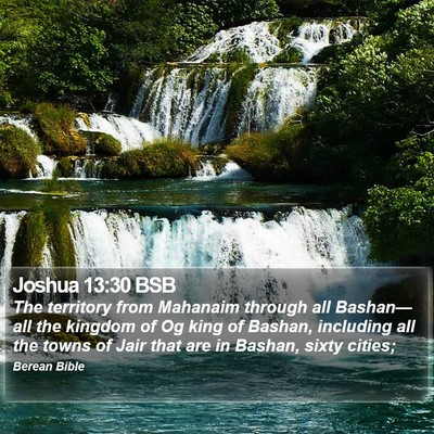 Joshua 13:30 BSB Bible Verse Image