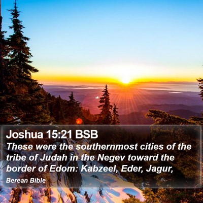 Joshua 15:21 BSB Bible Verse Image