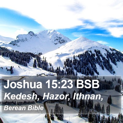 Joshua 15:23 BSB Bible Verse Image