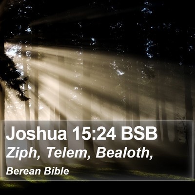 Joshua 15:24 BSB Bible Verse Image