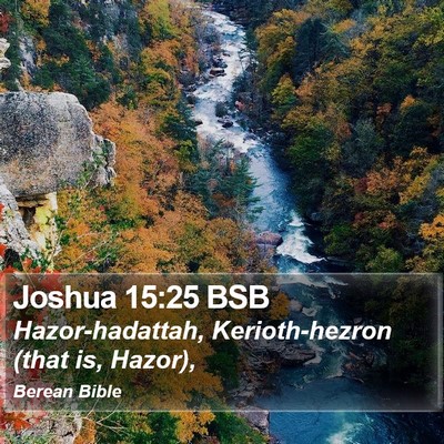 Joshua 15:25 BSB Bible Verse Image
