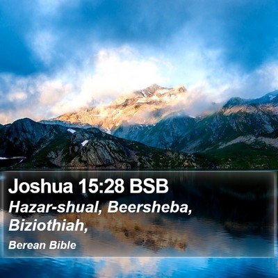 Joshua 15:28 BSB Bible Verse Image