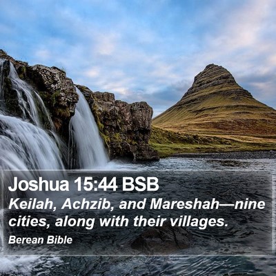 Joshua 15:44 BSB Bible Verse Image