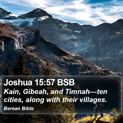 Joshua 15:57 BSB Bible Verse Image