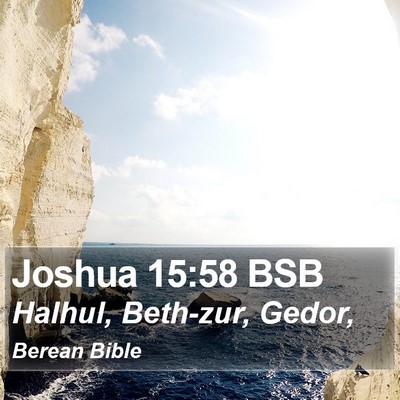 Joshua 15:58 BSB Bible Verse Image
