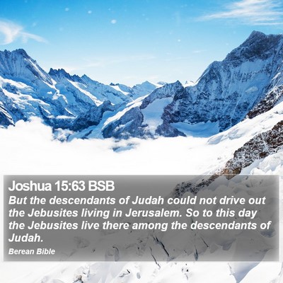 Joshua 15:63 BSB Bible Verse Image