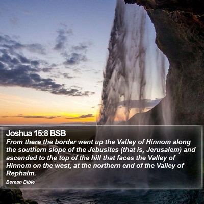 Joshua 15:8 BSB Bible Verse Image