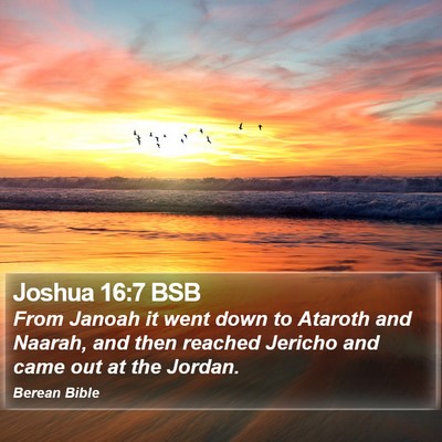 Joshua 16:7 BSB Bible Verse Image