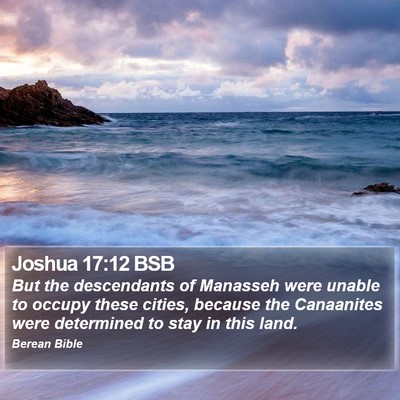 Joshua 17:12 BSB Bible Verse Image