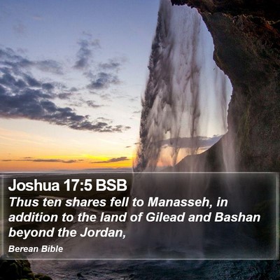 Joshua 17:5 BSB Bible Verse Image