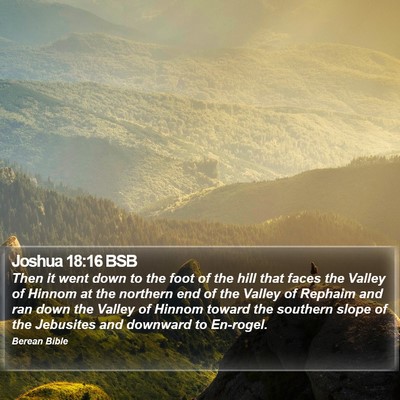Joshua 18:16 BSB Bible Verse Image