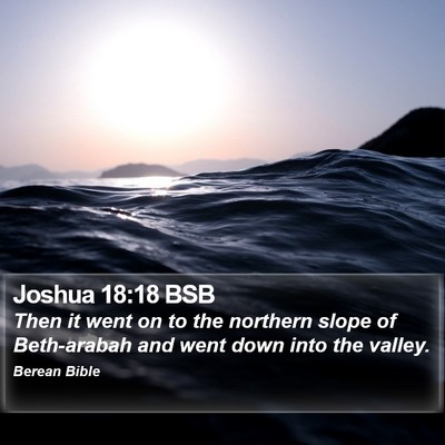 Joshua 18:18 BSB Bible Verse Image