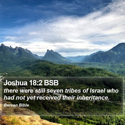 Joshua 18:2 BSB Bible Verse Image