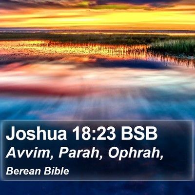 Joshua 18:23 BSB Bible Verse Image