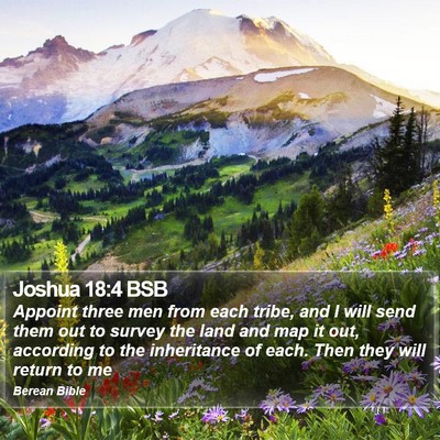 Joshua 18:4 BSB Bible Verse Image