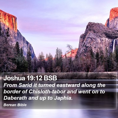 Joshua 19:12 BSB Bible Verse Image