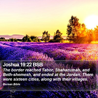 Joshua 19:22 BSB Bible Verse Image