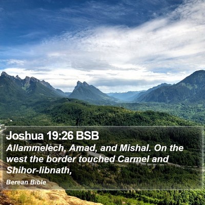 Joshua 19:26 BSB Bible Verse Image