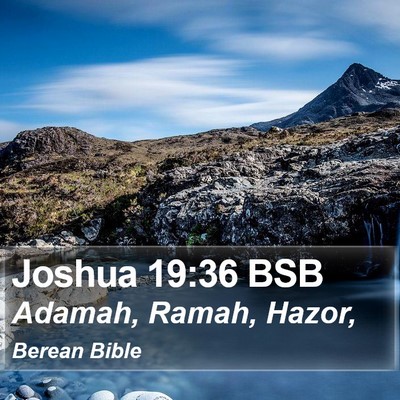 Joshua 19:36 BSB Bible Verse Image