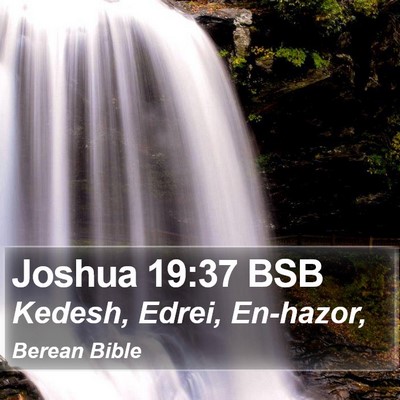 Joshua 19:37 BSB Bible Verse Image