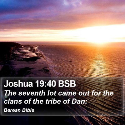 Joshua 19:40 BSB Bible Verse Image