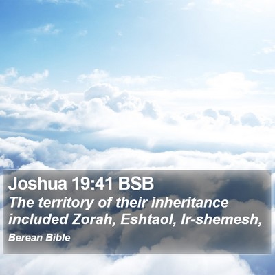 Joshua 19:41 BSB Bible Verse Image
