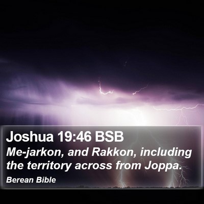 Joshua 19:46 BSB Bible Verse Image