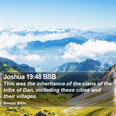 Joshua 19:48 BSB Bible Verse Image