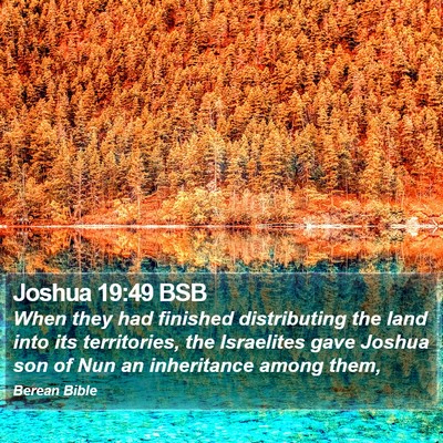 Joshua 19:49 BSB Bible Verse Image