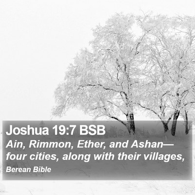 Joshua 19:7 BSB Bible Verse Image