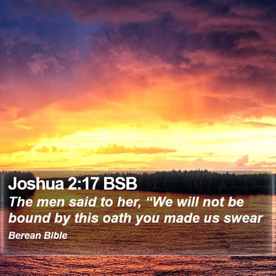 Joshua 2:17 BSB Bible Verse Image