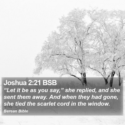 Joshua 2:21 BSB Bible Verse Image