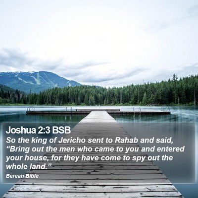 Joshua 2:3 BSB Bible Verse Image
