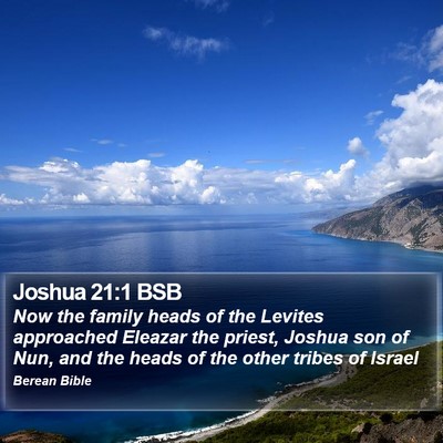 Joshua 21:1 BSB Bible Verse Image