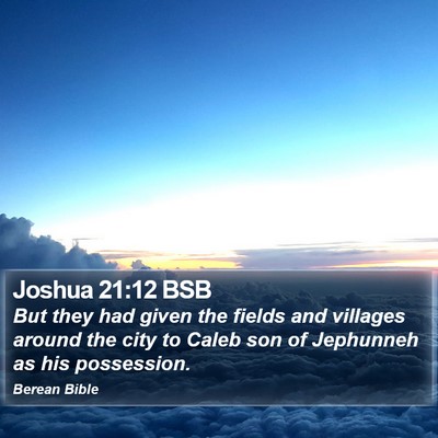 Joshua 21:12 BSB Bible Verse Image