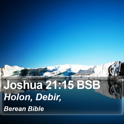 Joshua 21:15 BSB Bible Verse Image