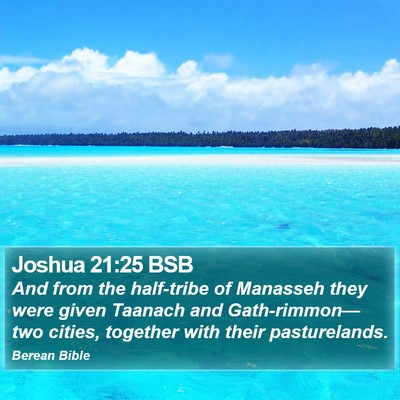 Joshua 21:25 BSB Bible Verse Image