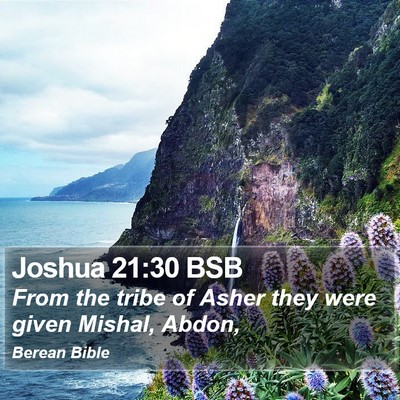 Joshua 21:30 BSB Bible Verse Image