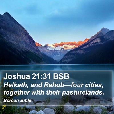 Joshua 21:31 BSB Bible Verse Image