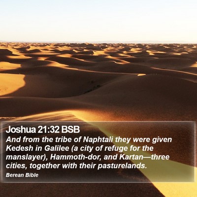 Joshua 21:32 BSB Bible Verse Image