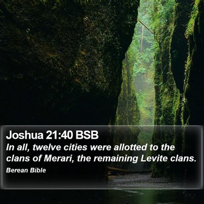 Joshua 21:40 BSB Bible Verse Image