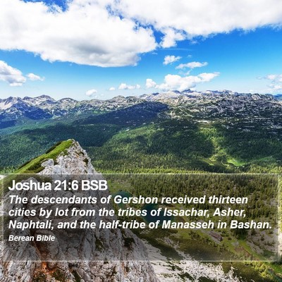 Joshua 21:6 BSB Bible Verse Image