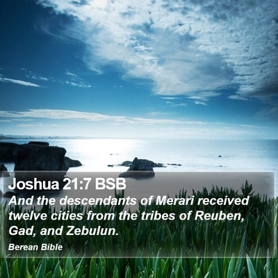Joshua 21:7 BSB Bible Verse Image