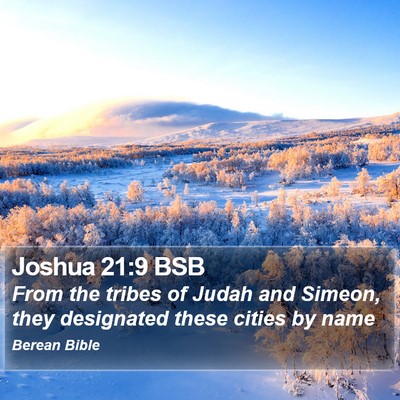 Joshua 21:9 BSB Bible Verse Image