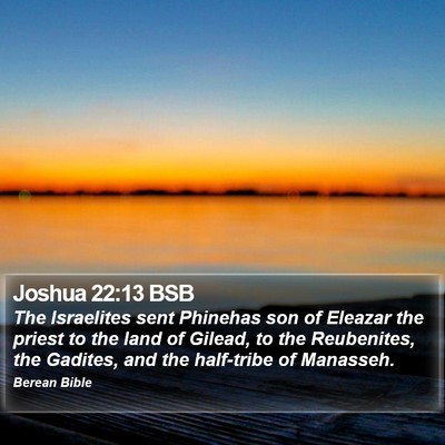 Joshua 22:13 BSB Bible Verse Image