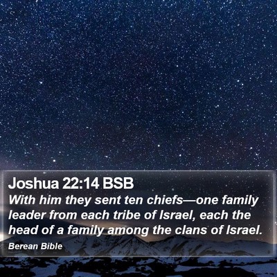 Joshua 22:14 BSB Bible Verse Image