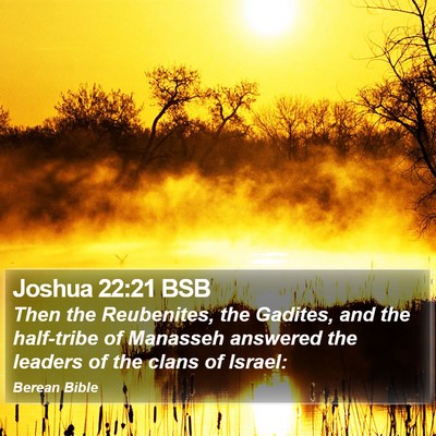 Joshua 22:21 BSB Bible Verse Image