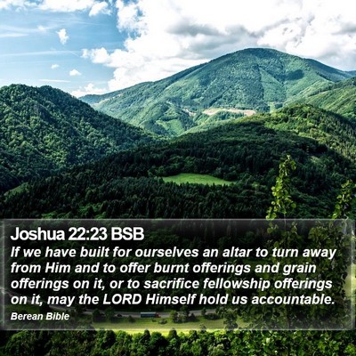 Joshua 22:23 BSB Bible Verse Image