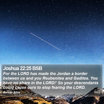 Joshua 22:25 BSB Bible Verse Image