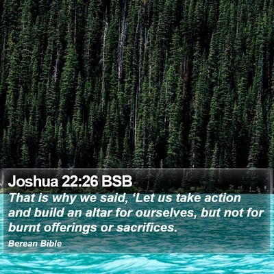 Joshua 22:26 BSB Bible Verse Image